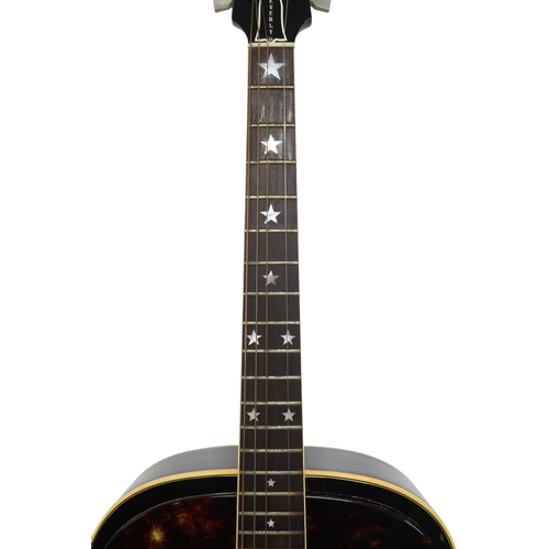 2525 - GIBSON EVERLY BROTHERS FLATTOP c.1966Mahogany back and sides and a spruce top in a factory black fin... 