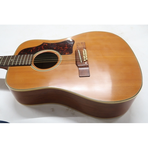 2527 - GIBSON B45-12 c.1963With mahogany back and sides and a spruce top, rosewood 20-fret fretboard and to... 