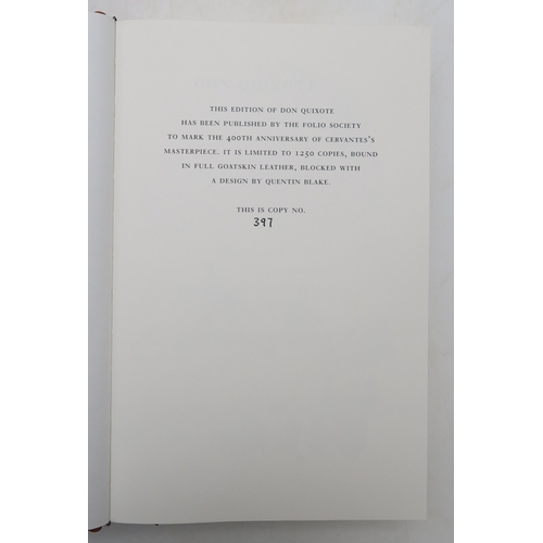 2621 - FOLIO SOCIETYCervantes (Migeul de) The History and Adventures of the Renowned Don QuixoteQuentin Bla... 