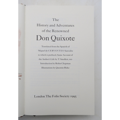 2621 - FOLIO SOCIETYCervantes (Migeul de) The History and Adventures of the Renowned Don QuixoteQuentin Bla... 
