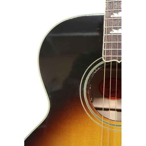 2530 - GIBSON SJ-200 c.2003Electro Acoustic guitar with maple back and sides and a spruce top in a tobacco ... 