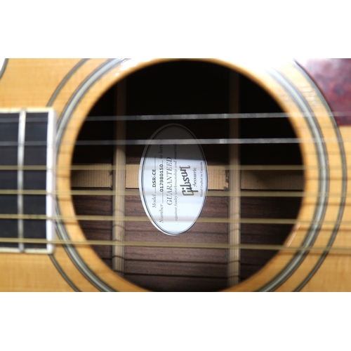 2531 - GIBSON DSR-CE c.2008Rosewood back and sides and a spruce cutaway top, mahogany neck, dot inlay on a ... 