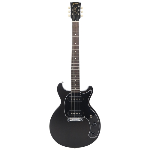 2532 - GIBSON LES PAUL SPECIAL TRIBUTE DC c.2019Slab mahogany double cutaway body in black stain finish, ma... 