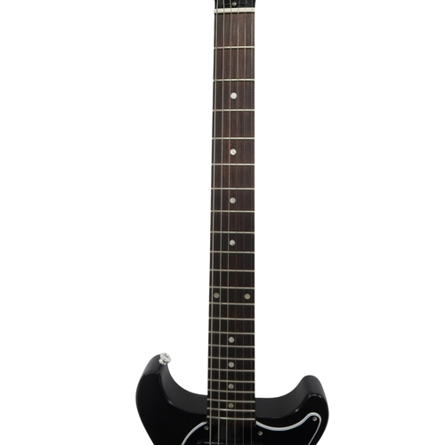 2532 - GIBSON LES PAUL SPECIAL TRIBUTE DC c.2019Slab mahogany double cutaway body in black stain finish, ma... 