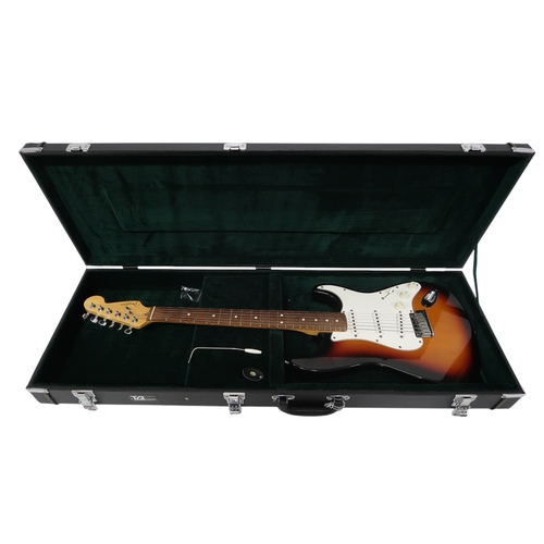 2533 - FENDER STRATOCASTER 1997Slab alder double cutaway body in sunburst gloss finish, maple neck and a ro... 