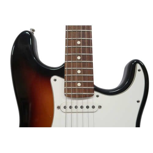 2533 - FENDER STRATOCASTER 1997Slab alder double cutaway body in sunburst gloss finish, maple neck and a ro... 