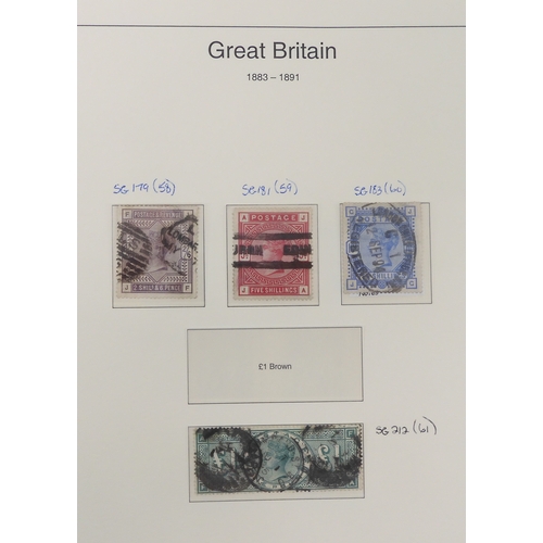 7014 - Great Britain 1841 to 1988 used and new<br />The Great Britain Collection, most pages complete to in...