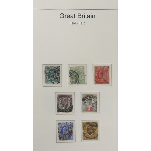 7014 - Great Britain 1841 to 1988 used and new<br />The Great Britain Collection, most pages complete to in...