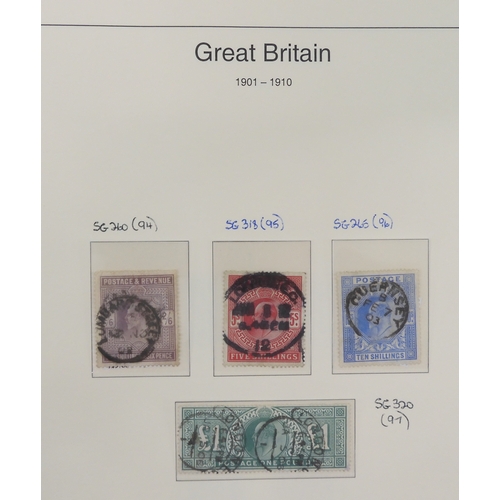 7014 - Great Britain 1841 to 1988 used and newThe Great Britain Collection, most pages complete to include ... 