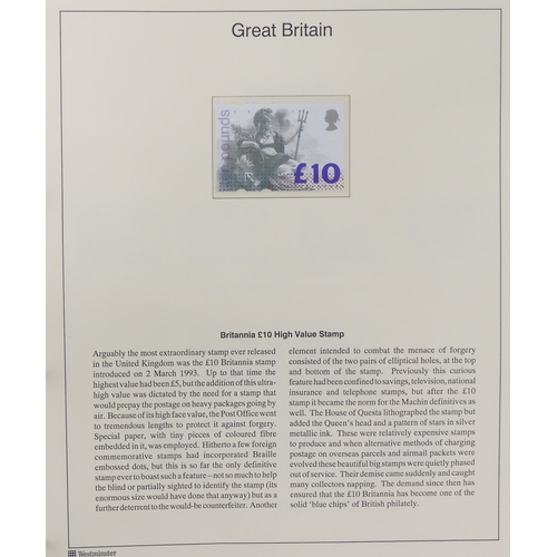 7014 - Great Britain 1841 to 1988 used and new<br />The Great Britain Collection, most pages complete to in...