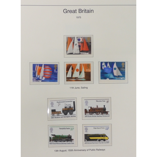 7014 - Great Britain 1841 to 1988 used and new<br />The Great Britain Collection, most pages complete to in...