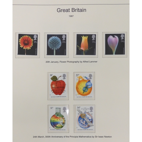 7014 - Great Britain 1841 to 1988 used and new<br />The Great Britain Collection, most pages complete to in...