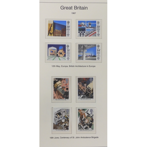 7014 - Great Britain 1841 to 1988 used and new<br />The Great Britain Collection, most pages complete to in...