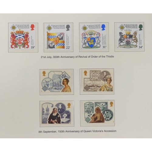 7014 - Great Britain 1841 to 1988 used and new<br />The Great Britain Collection, most pages complete to in...