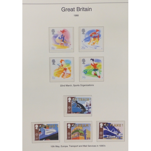 7014 - Great Britain 1841 to 1988 used and newThe Great Britain Collection, most pages complete to include ... 