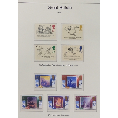 7014 - Great Britain 1841 to 1988 used and new<br />The Great Britain Collection, most pages complete to in...