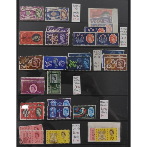 7016 - GREAT BRITAIN <br />An album of mostly used and some mint stamps various shades and denominations wi...