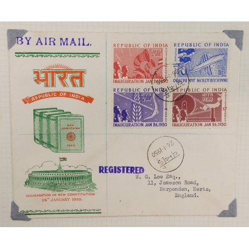 7018 - INDIA a lot to include India Postage various shades and denominations Queen Victoria through to Inau... 