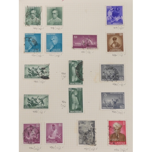 7018 - INDIA a lot to include India Postage various shades and denominations Queen Victoria through to Inau... 