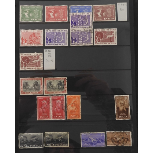 7018 - INDIA a lot to include India Postage various shades and denominations Queen Victoria through to Inau...