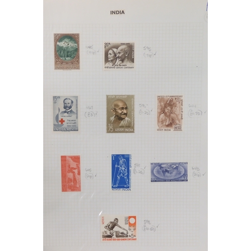 7018 - INDIA a lot to include India Postage various shades and denominations Queen Victoria through to Inau... 