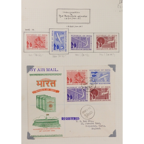 7018 - INDIA a lot to include India Postage various shades and denominations Queen Victoria through to Inau... 