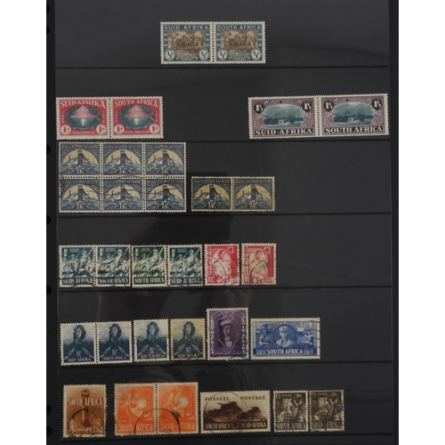 7019 - SOUTH AFRICA a collection on stock sheets to include 1910 2 1/2 d blue Union Of South Africa uswed, ...