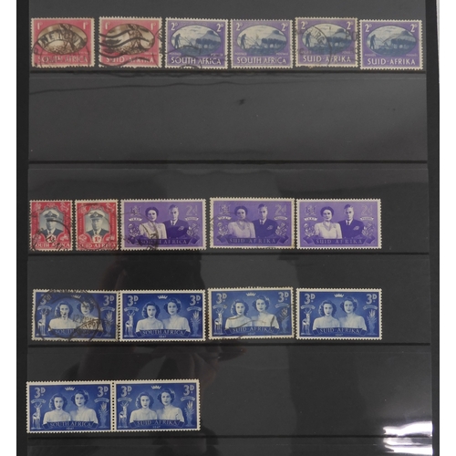 7019 - SOUTH AFRICA a collection on stock sheets to include 1910 2 1/2 d blue Union Of South Africa uswed, ...