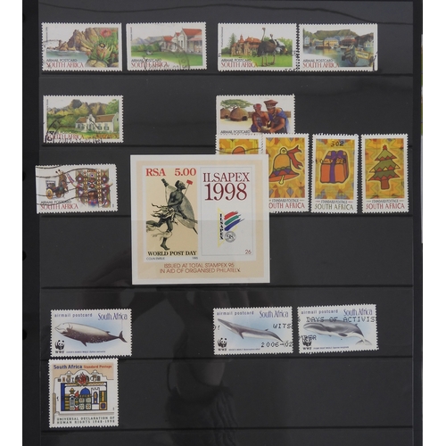 7019 - SOUTH AFRICA a collection on stock sheets to include 1910 2 1/2 d blue Union Of South Africa uswed, ...