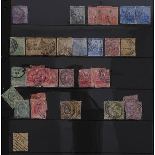 7019 - SOUTH AFRICA a collection on stock sheets to include 1910 2 1/2 d blue Union Of South Africa uswed, ... 