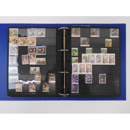 7021 - AUSTRALIA A collection of new and used stamps in three albums and a stock book to include booklets a... 