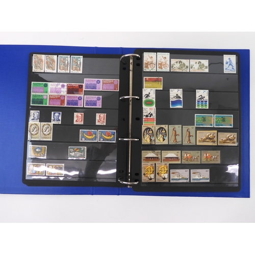 7021 - AUSTRALIA A collection of new and used stamps in three albums and a stock book to include booklets a... 