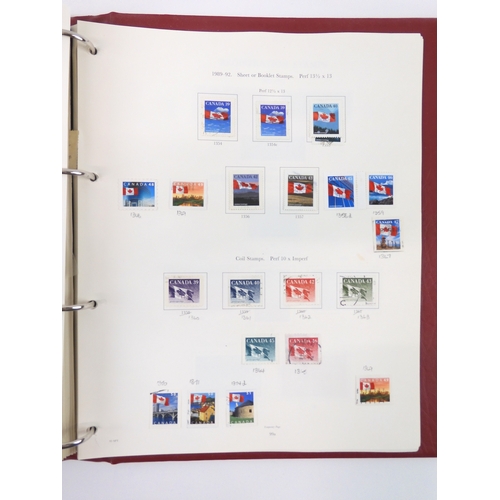 7022 - CANADA 1859 TO 1989 <br />The Stanley Gibbons The Stamps Of Canada (incomplete) to include colonial ...