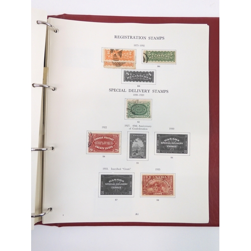 7022 - CANADA 1859 TO 1989 <br />The Stanley Gibbons The Stamps Of Canada (incomplete) to include colonial ...