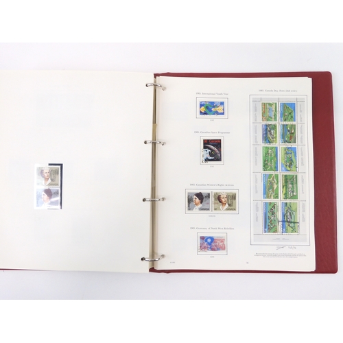 7022 - CANADA 1859 TO 1989 The Stanley Gibbons The Stamps Of Canada (incomplete) to include colonial era Ca... 