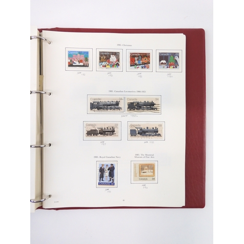 7022 - CANADA 1859 TO 1989 The Stanley Gibbons The Stamps Of Canada (incomplete) to include colonial era Ca... 