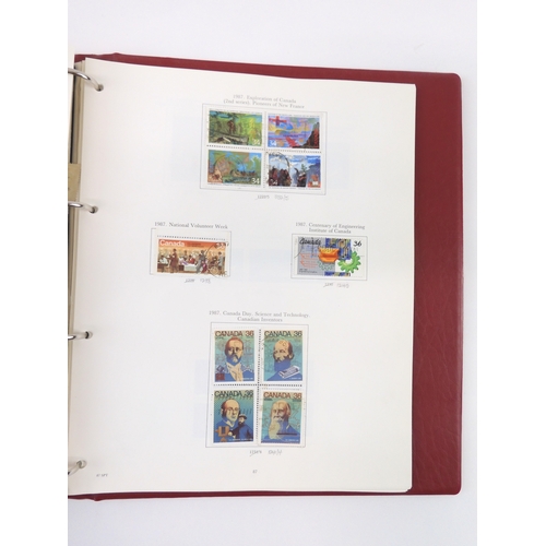 7022 - CANADA 1859 TO 1989 The Stanley Gibbons The Stamps Of Canada (incomplete) to include colonial era Ca... 