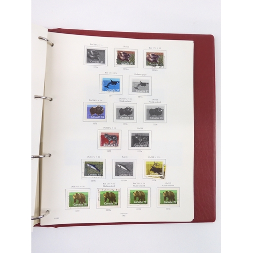 7022 - CANADA 1859 TO 1989 <br />The Stanley Gibbons The Stamps Of Canada (incomplete) to include colonial ...