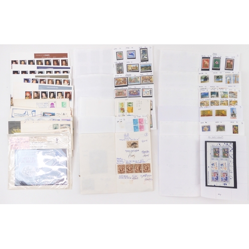 7027 - A lot comprising The Jersey Special Stamps Of 1991, Guernsey Post The Complete Collection 2005, vari...