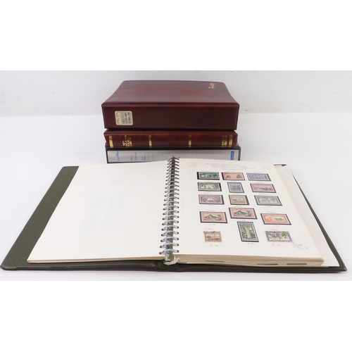 7028 - NEW ZEALAND 1867 to 1992 in four albums to include used 1 d pink SG 237, 3 d yellow sg 231, 1909 to ...