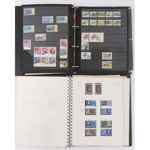 7028 - NEW ZEALAND 1867 to 1992 in four albums to include used 1 d pink SG 237, 3 d yellow sg 231, 1909 to ... 