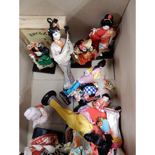 259 - A collection of costume dolls including Taiwan, Japan and China