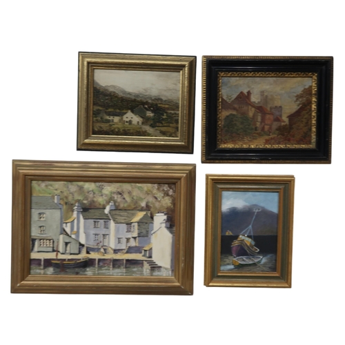 940 - A COLLECTION OF ARTWORKSTo include Oils among which Pierre Hunt and a pastel by J.W. Ferguson (5)... 