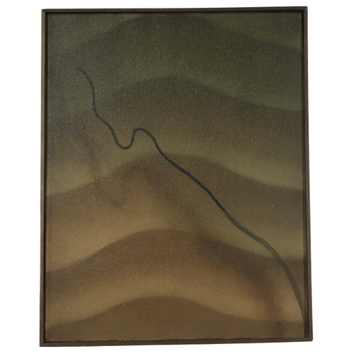 971 - NEIL DALLAS BROWN (SCOTTISH 1938-2003) SUSPENDED FLOW (SAND POEM) Oil on canvas, 51 x 40cm Titled an... 