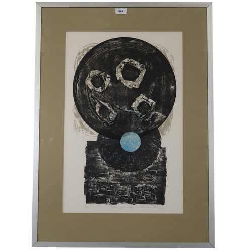 984 - GRAHAME KING (AUSTRALIAN 1915-2008) MICRO FORM III Lithograph, signed lower right, 62 x 41... 