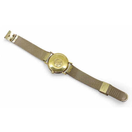 2858 - A CROSSHAIRS OMEGA SEAMASTERwith silvered dial gold coloured baton and Arabic numerals, with a date ... 