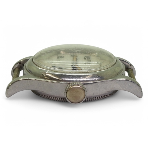 2875 - A VINTAGE TUDOR OYSTERstainless steel cased, with silvered dial, luminous Arabic numerals and hands,... 