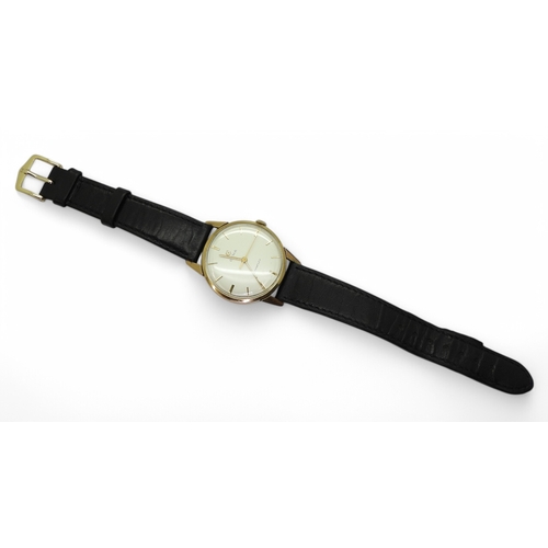 2888 - A GENTS CYMAFLEXthe case in 9ct gold hallmarked Edinburgh 1960. Cyma case reference number 37327, th... 