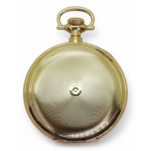 2842 - A HOWARD FULL HUNTERcased in 14k, with coin edge, with a 23 jewel movement, signed E. Howard Watch C... 