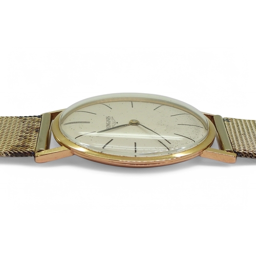 2844 - AN 18CT GOLD GENTS LONGINESwith 18ct gold Helvetia Swiss hallmarks, diameter 3.3cm, with a gold... 